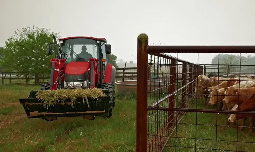 Farmall Utility 65C on a jobsite