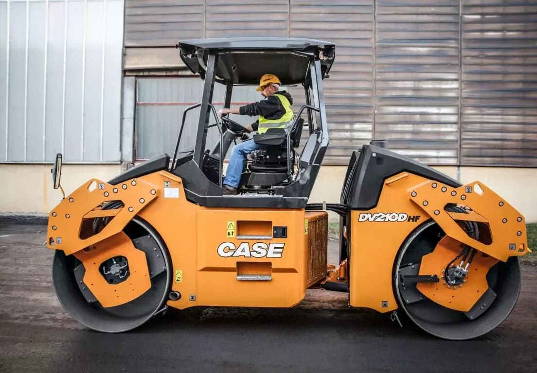 DV210D on a jobsite