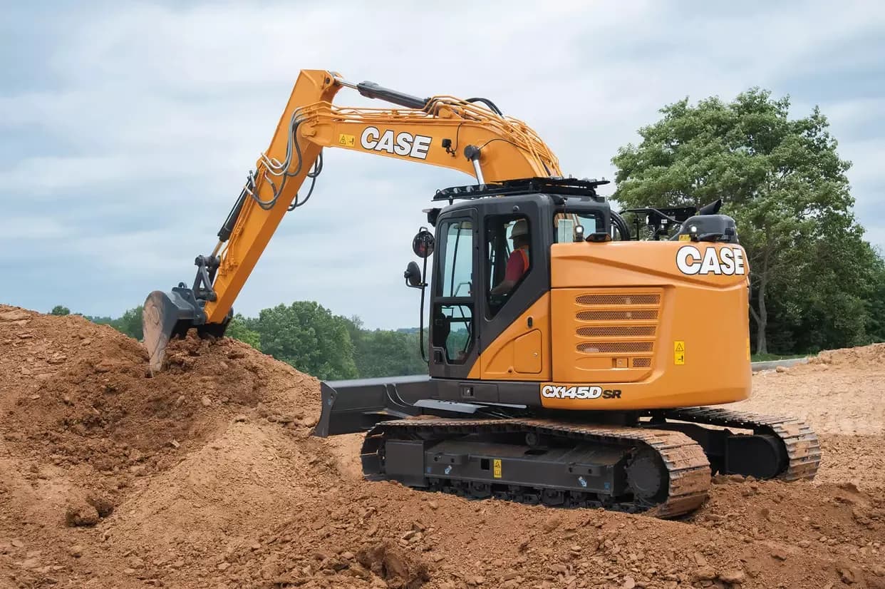 CX145D SR on a jobsite
