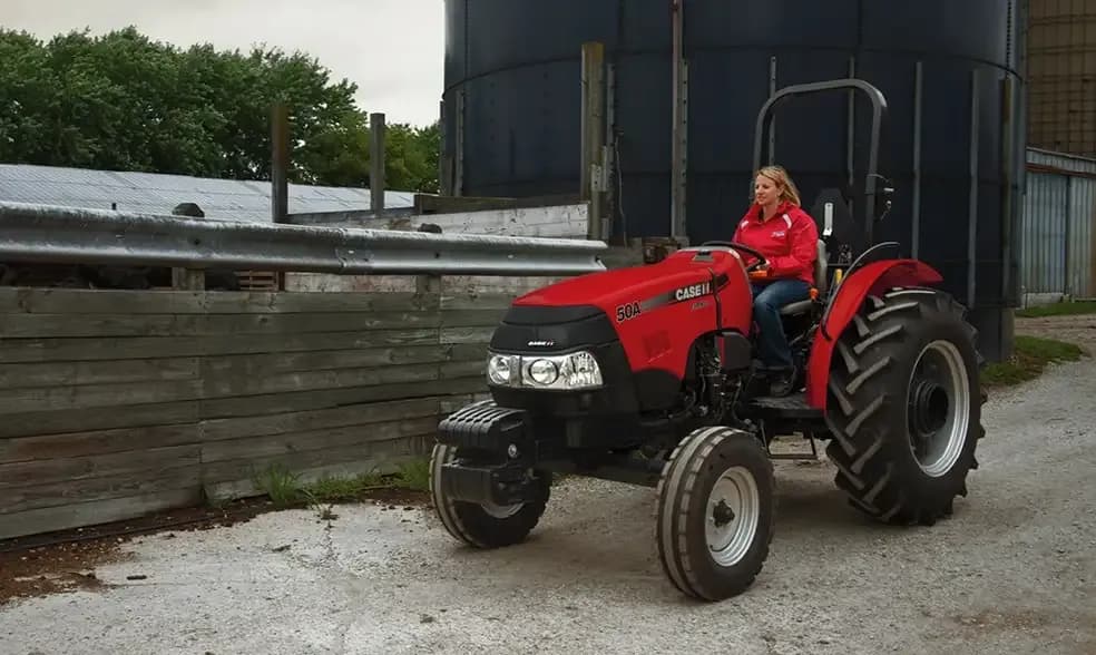 Farmall Utility 50A on a jobsite