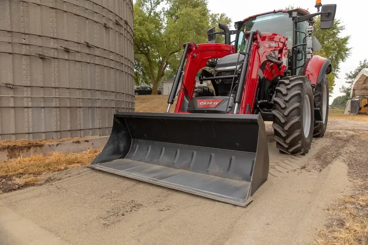 Farmall 110M on a jobsite