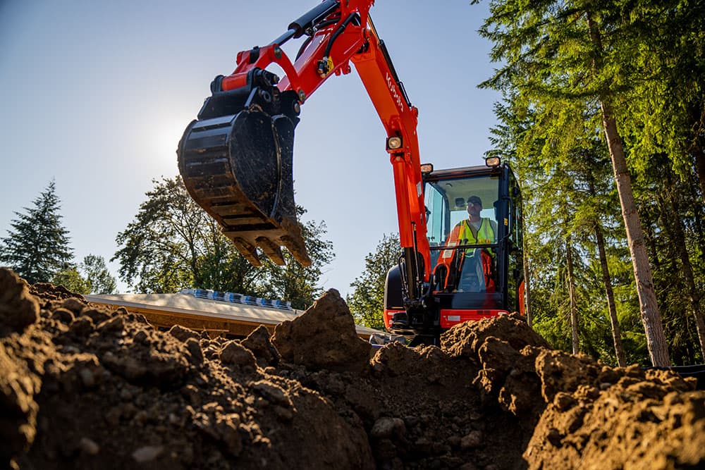 KX030-4 on a jobsite