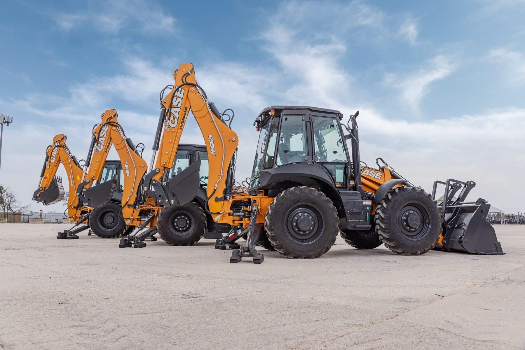 CASE backhoe loader fleet